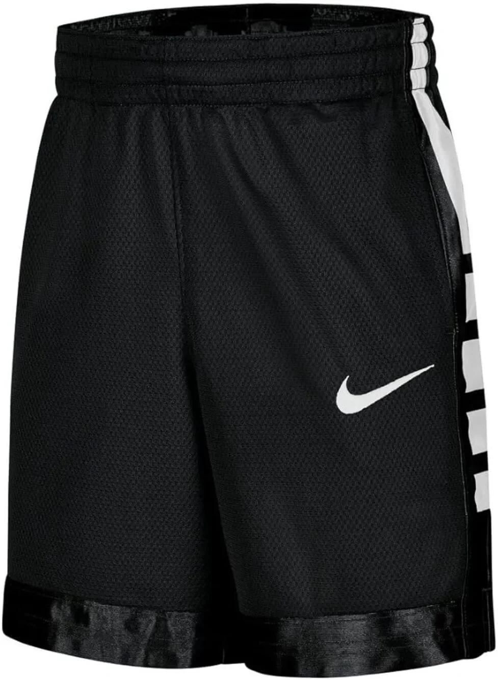 Nike Youth Elite Stripe Black Basketball Shorts Size Extra Small